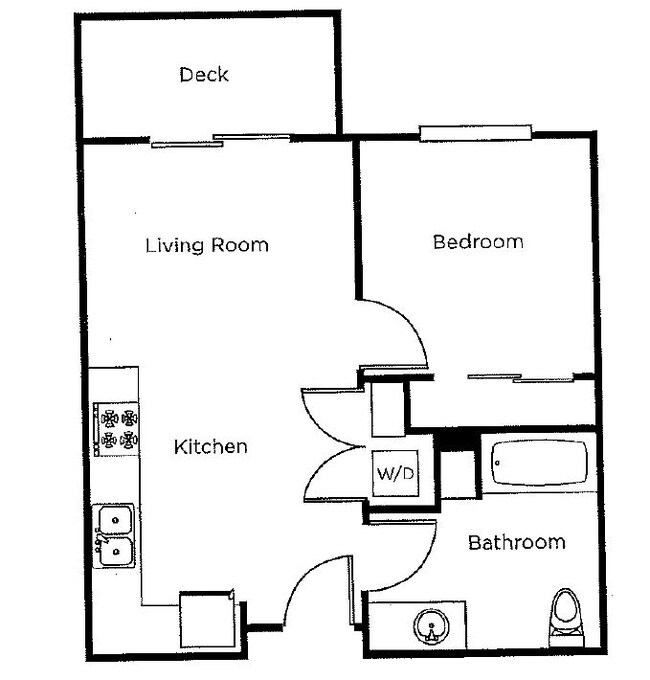 1x1 | Age 55+ A327 floor plan